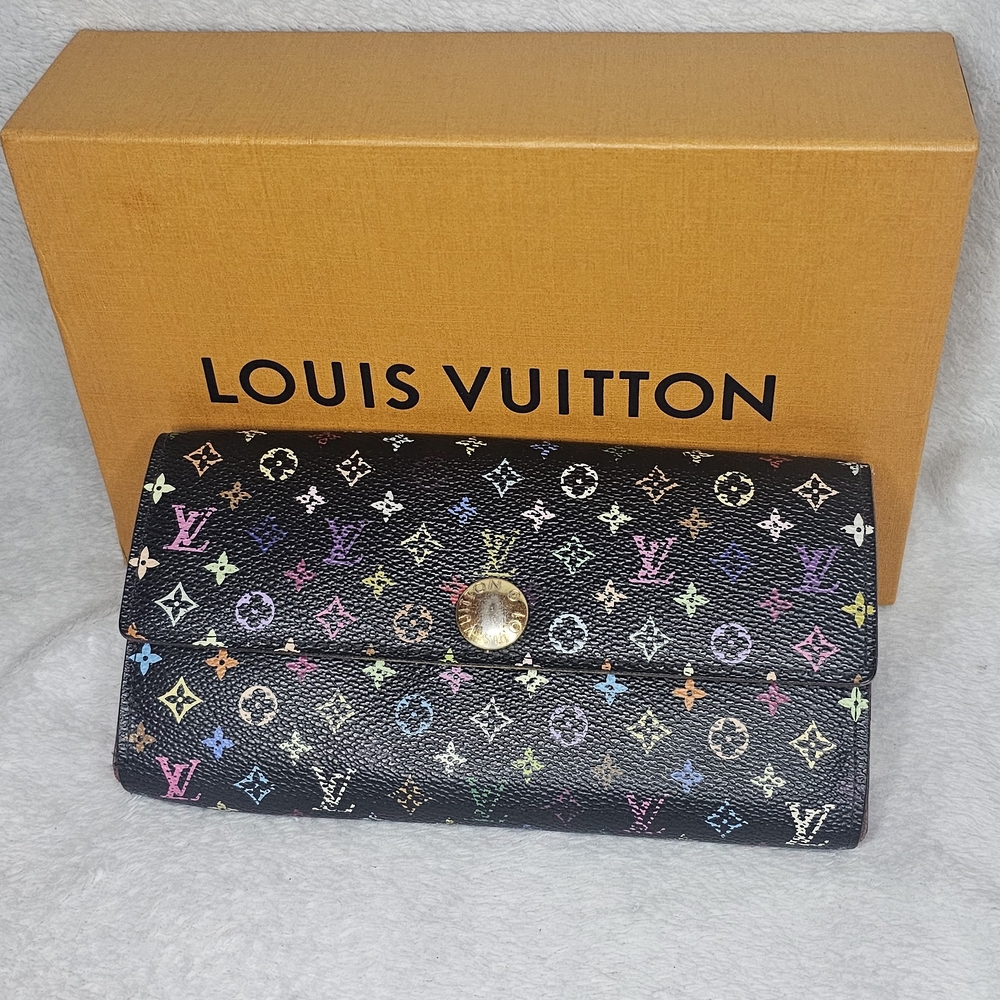 Louis Vuitton Black Murakami Wallet